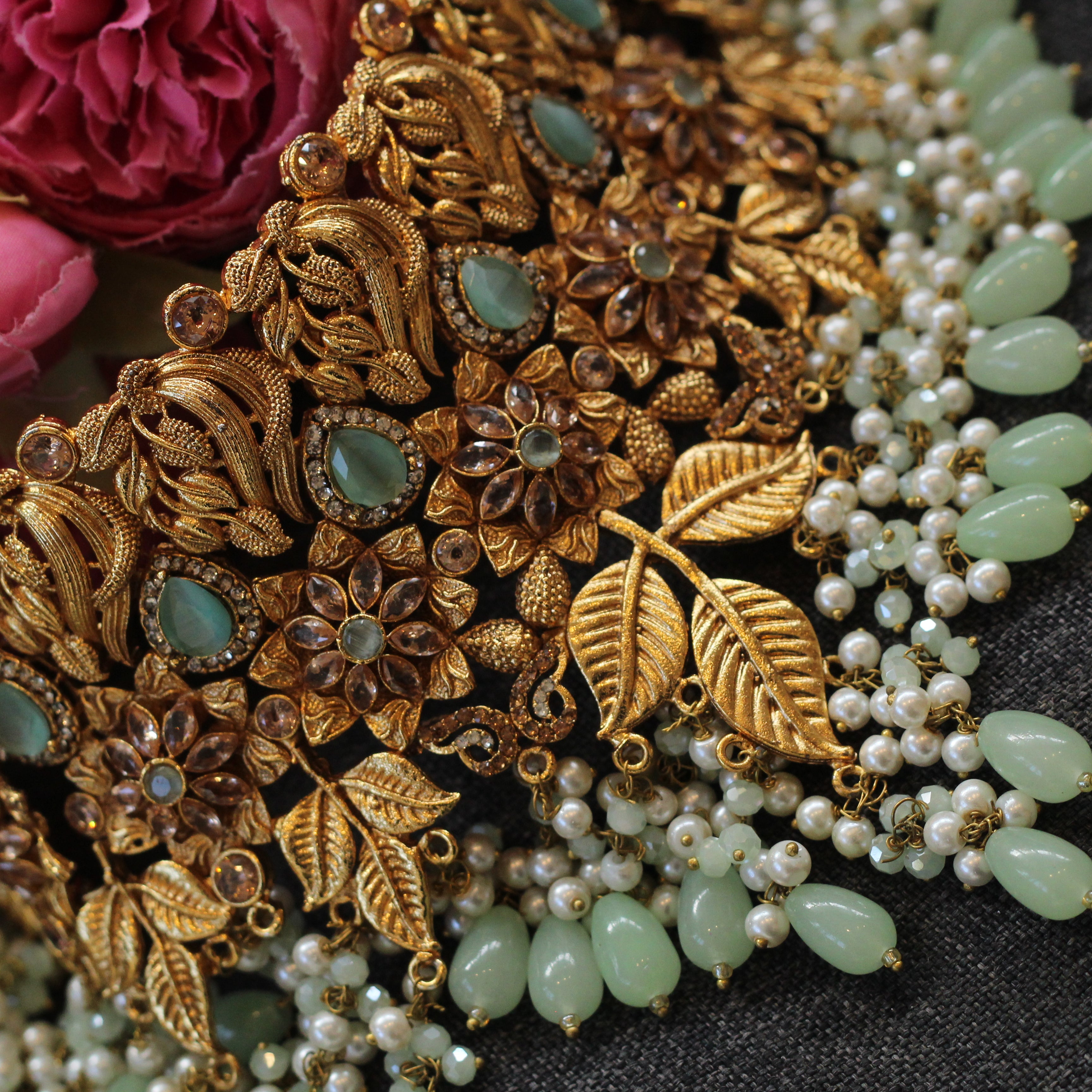 Mint green bridal set