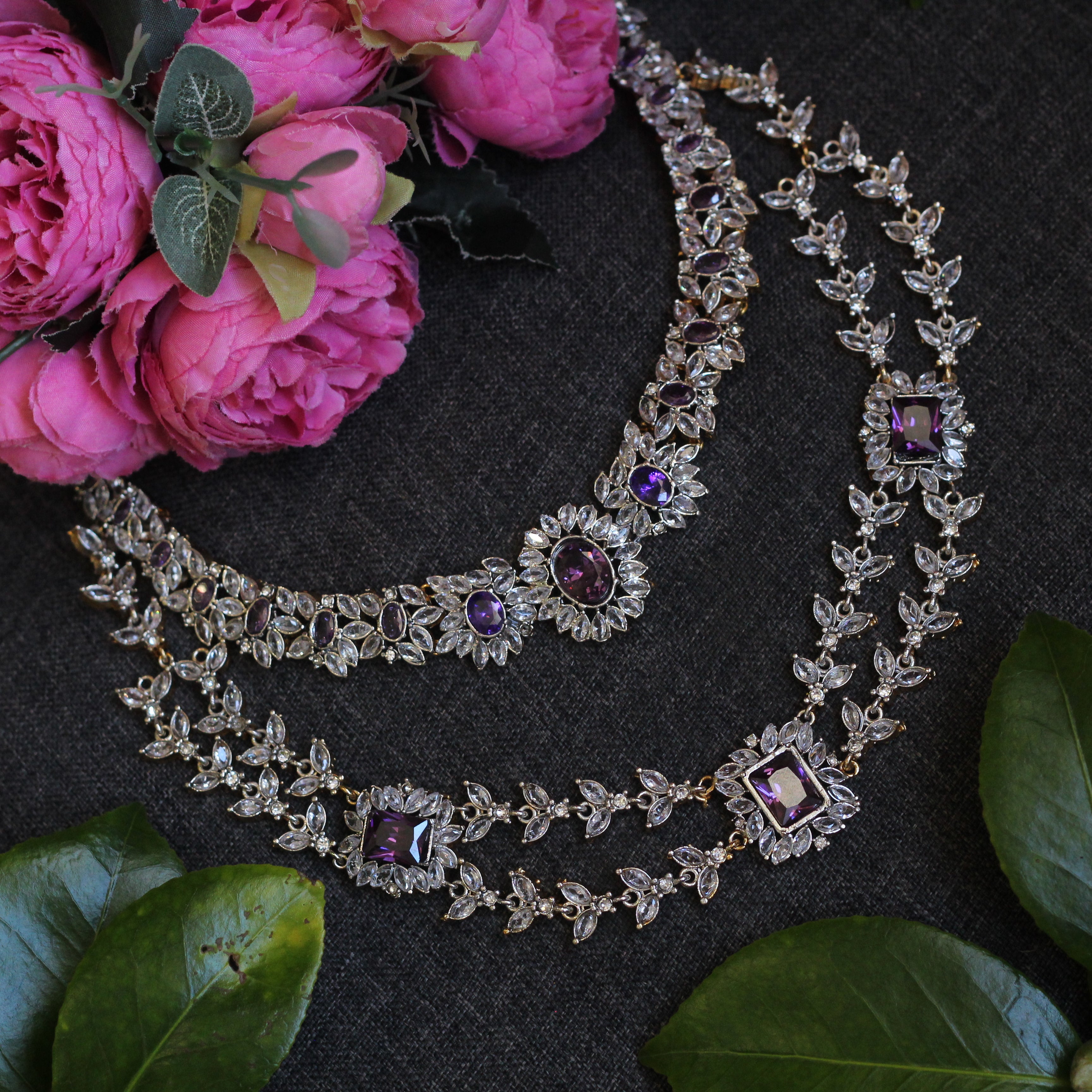 LAVENDER NECKLACE SET