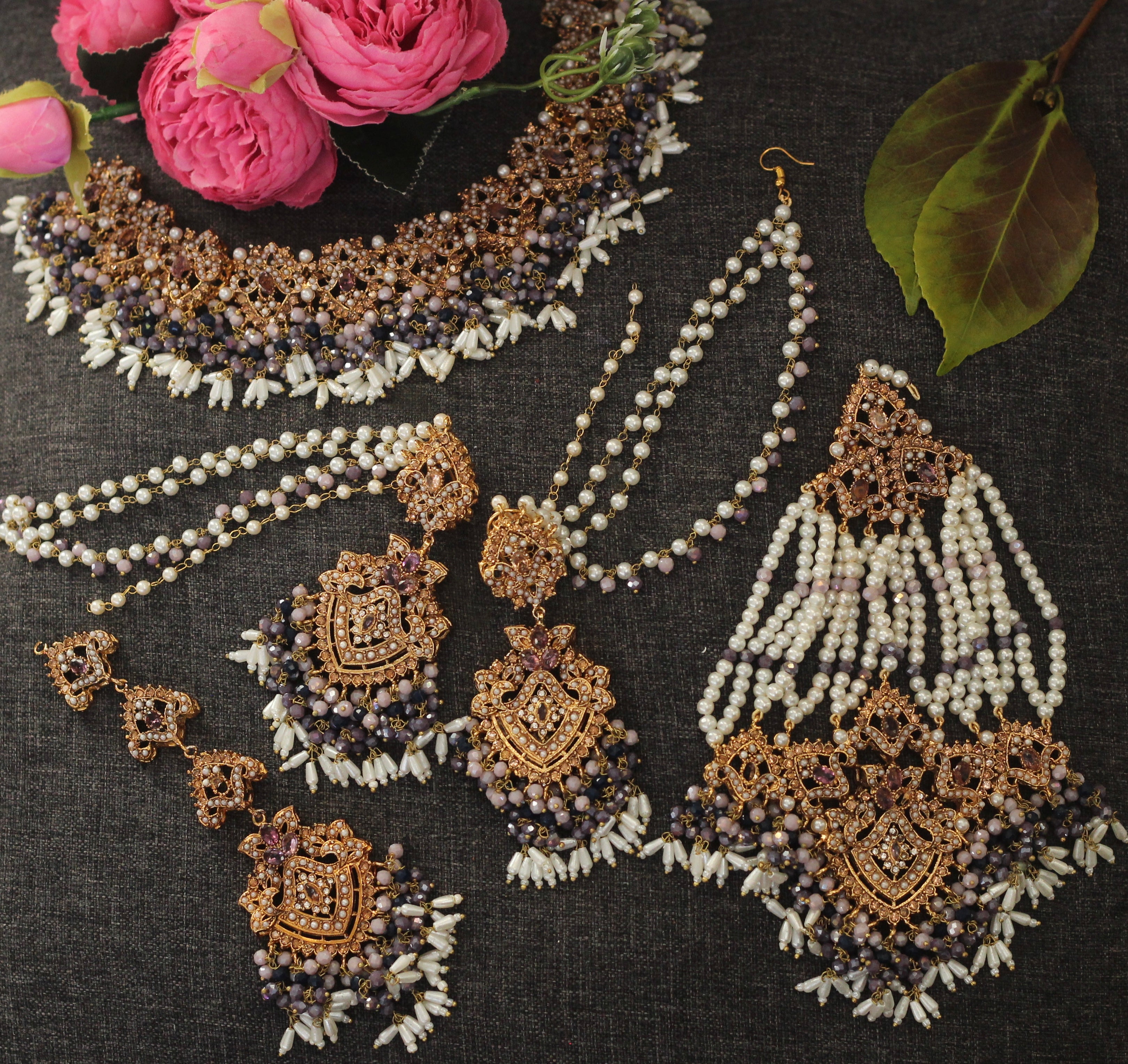 Purple Bridal Jewelry