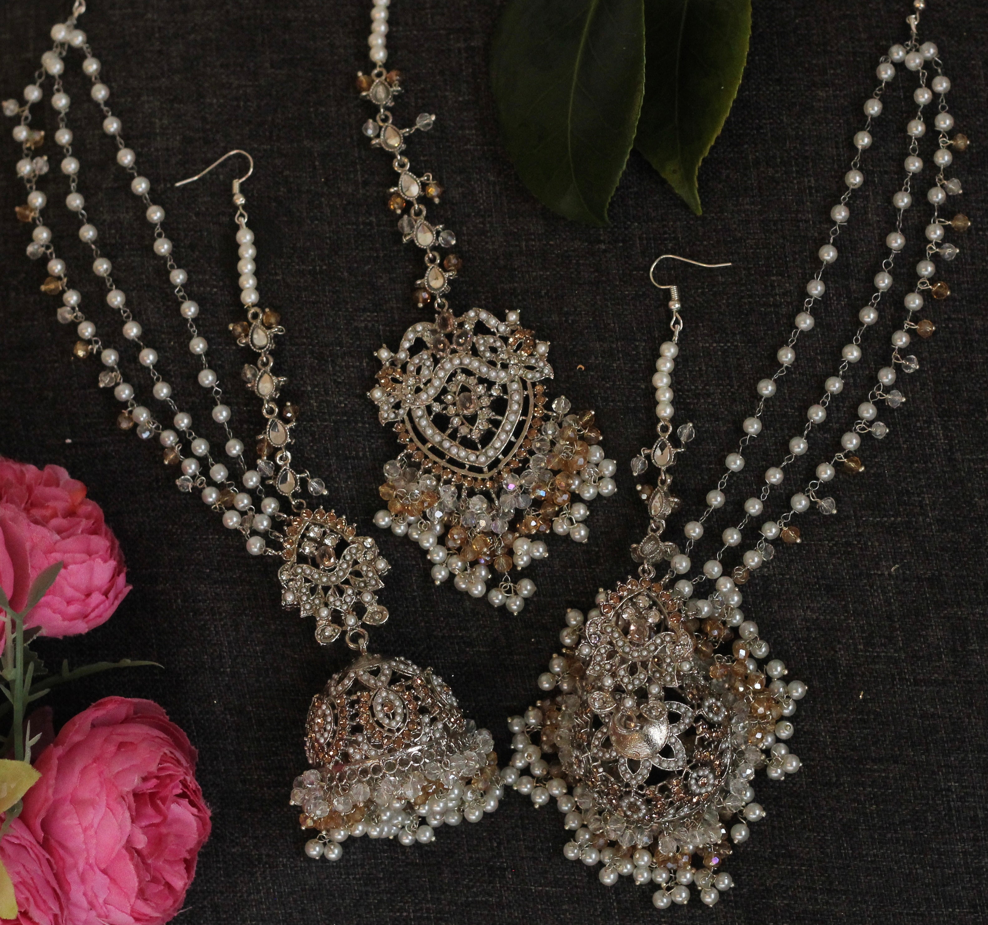 Jhumka earrings gold