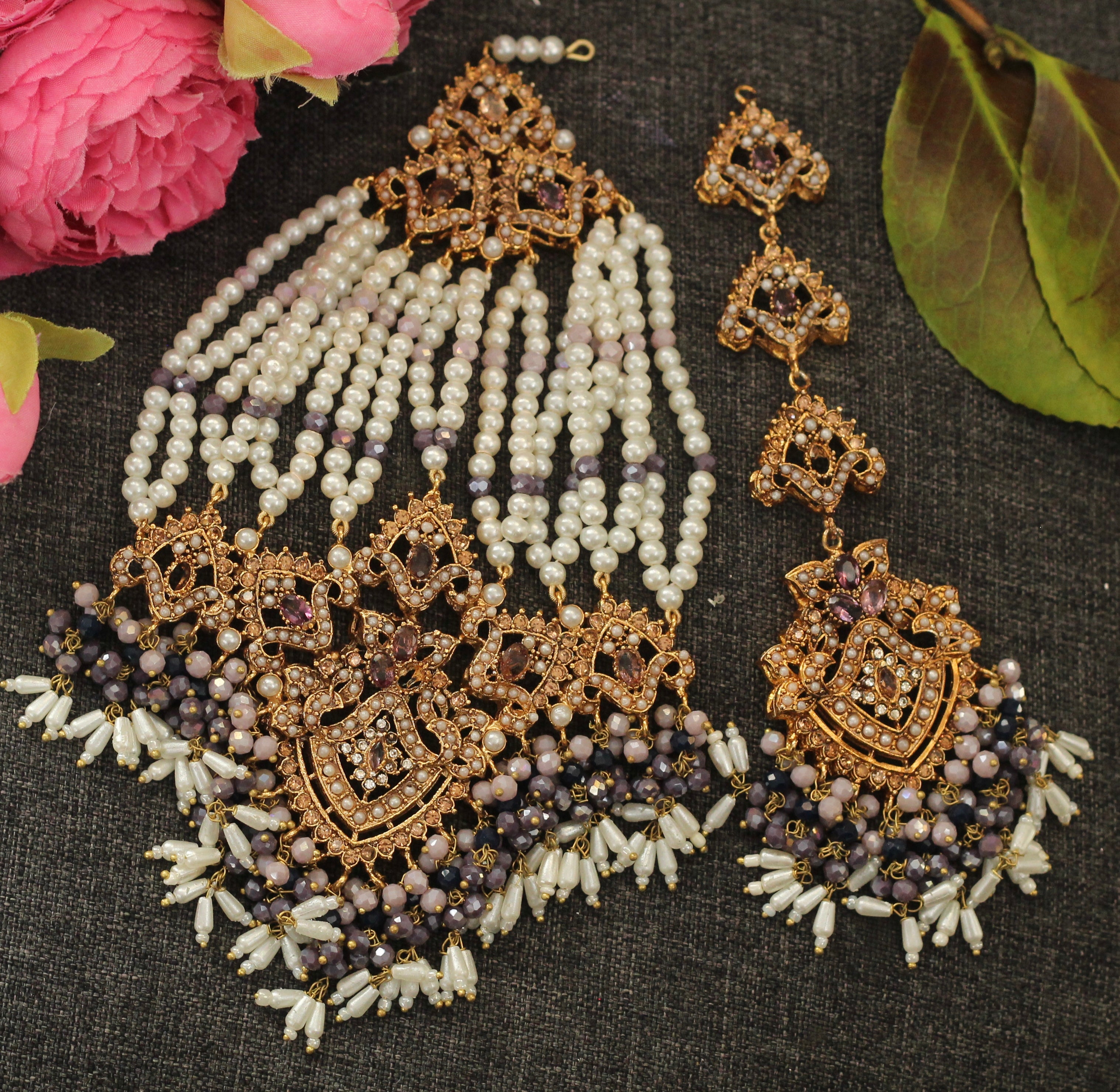 Purple Bridal Jewelry