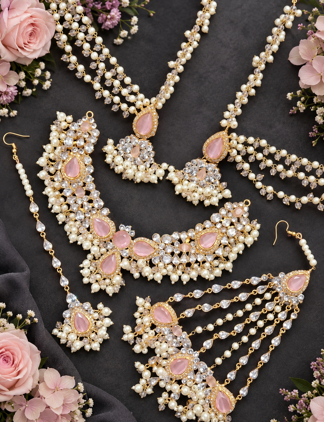 BLUSH ROYALE NECKLACE SET