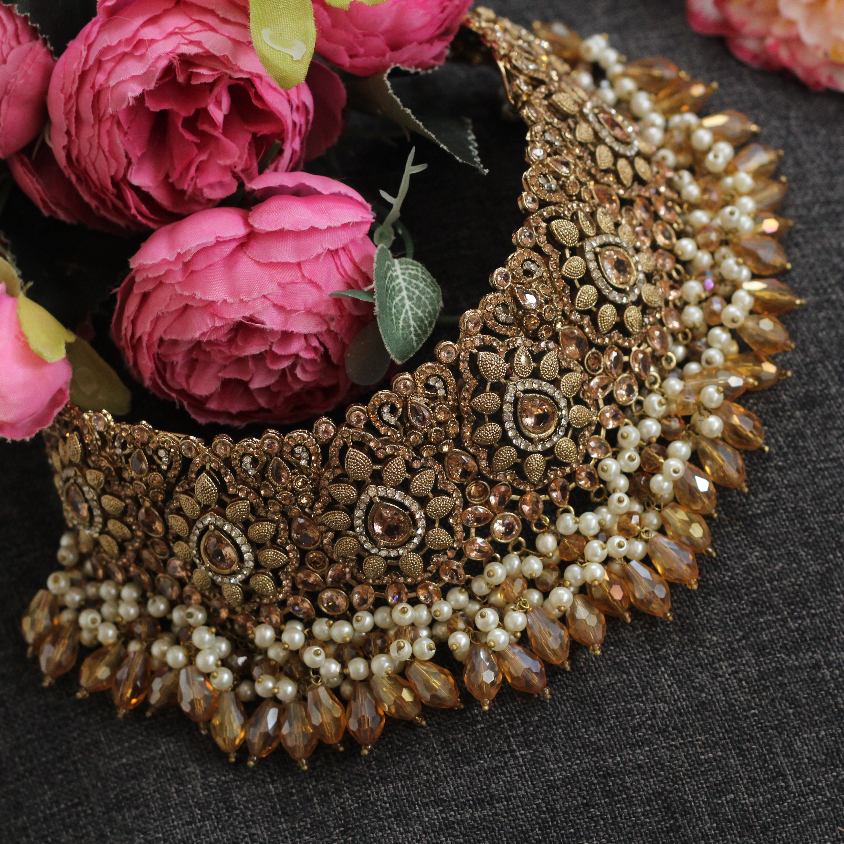 Gold Bridal Set Jewelry