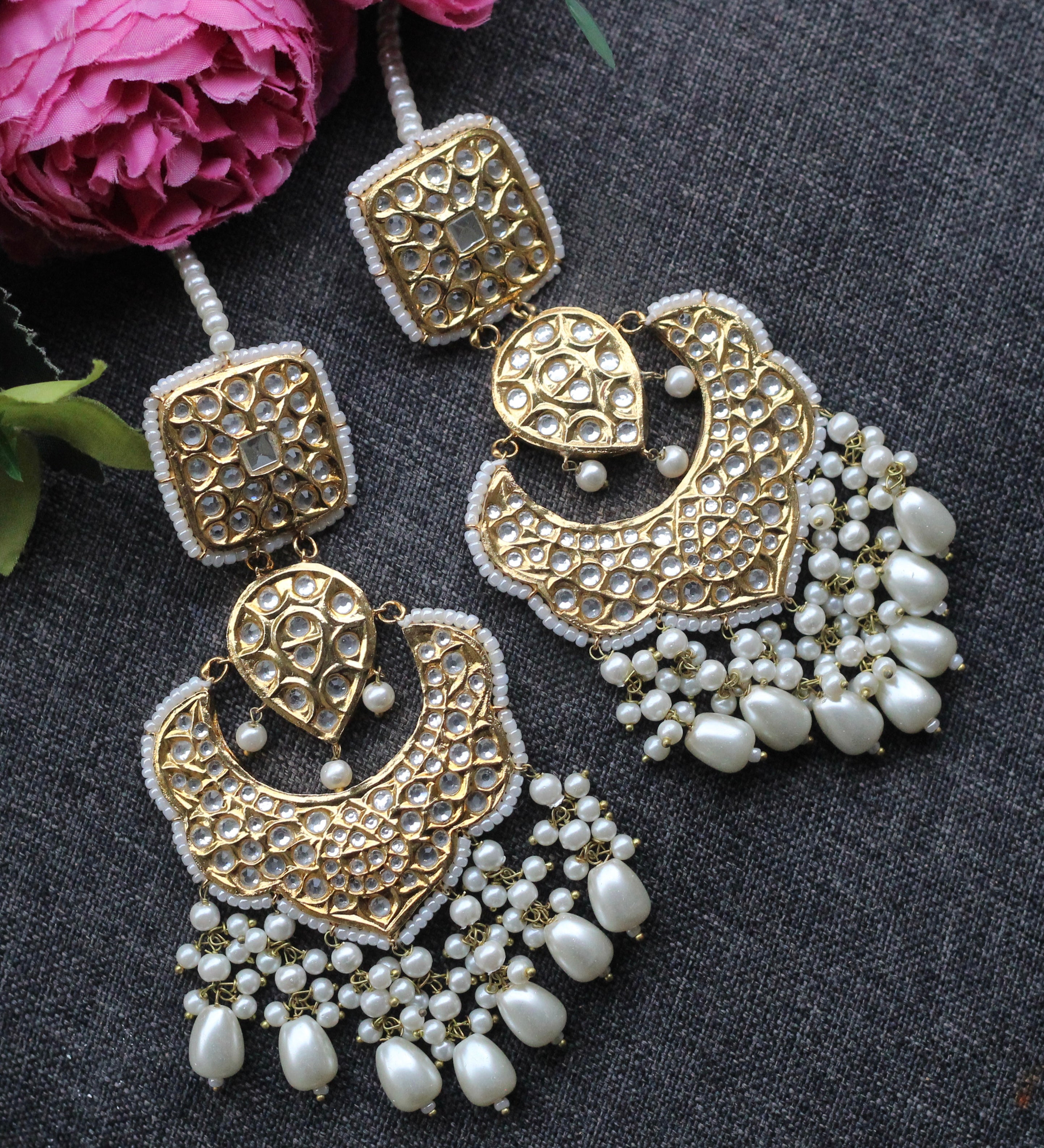 Kundan earrings