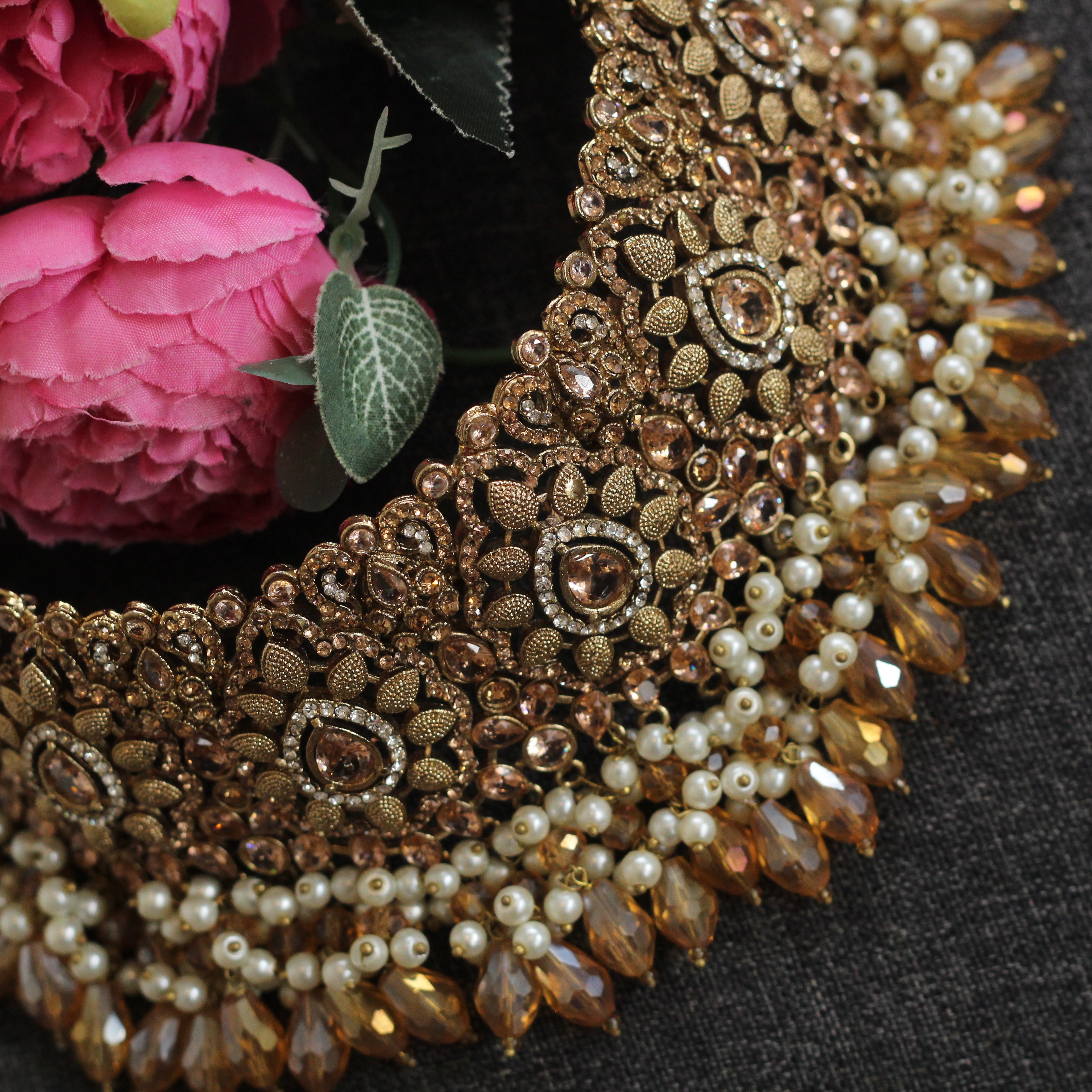 Gold Bridal Set Jewelry