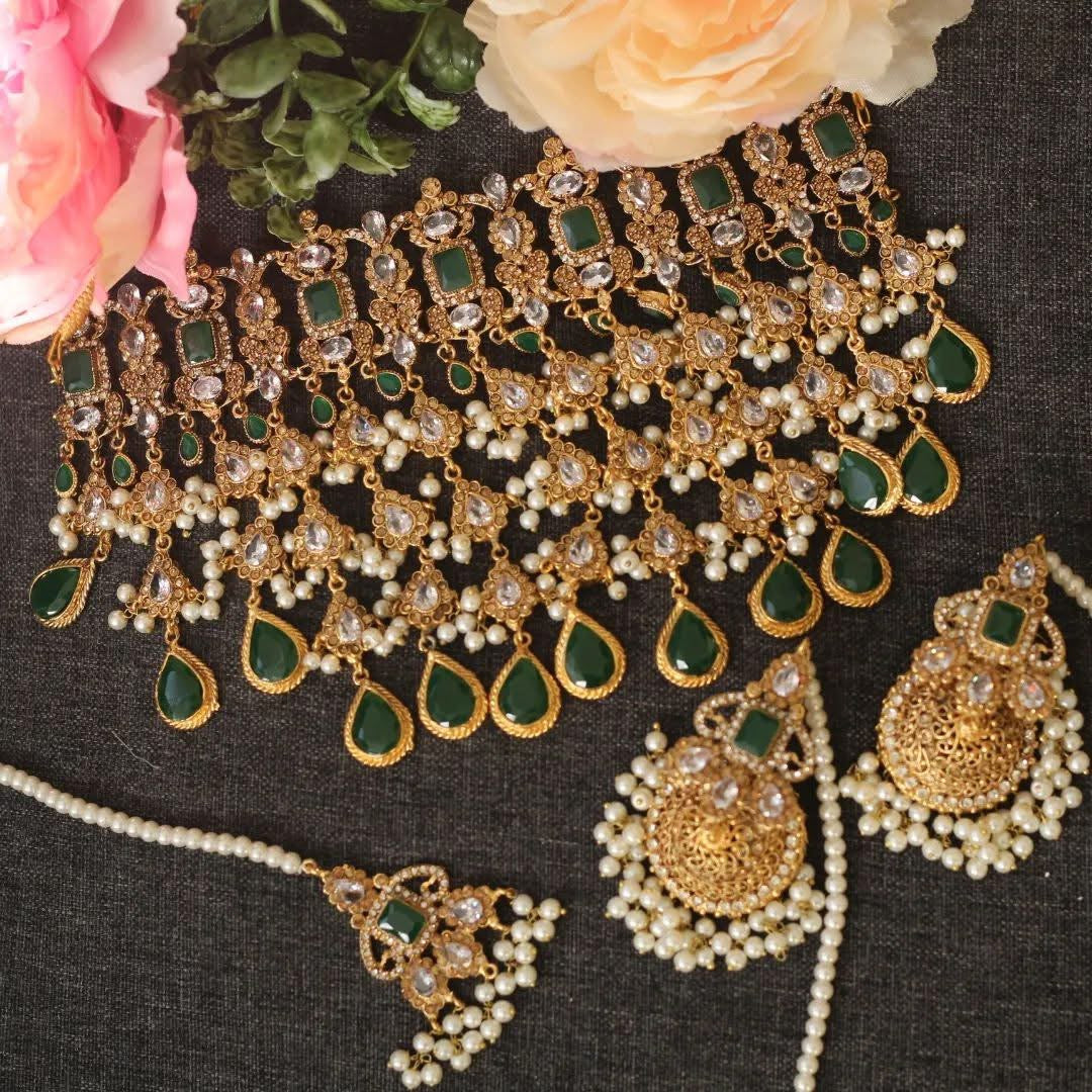 Green Bridal Jewellery