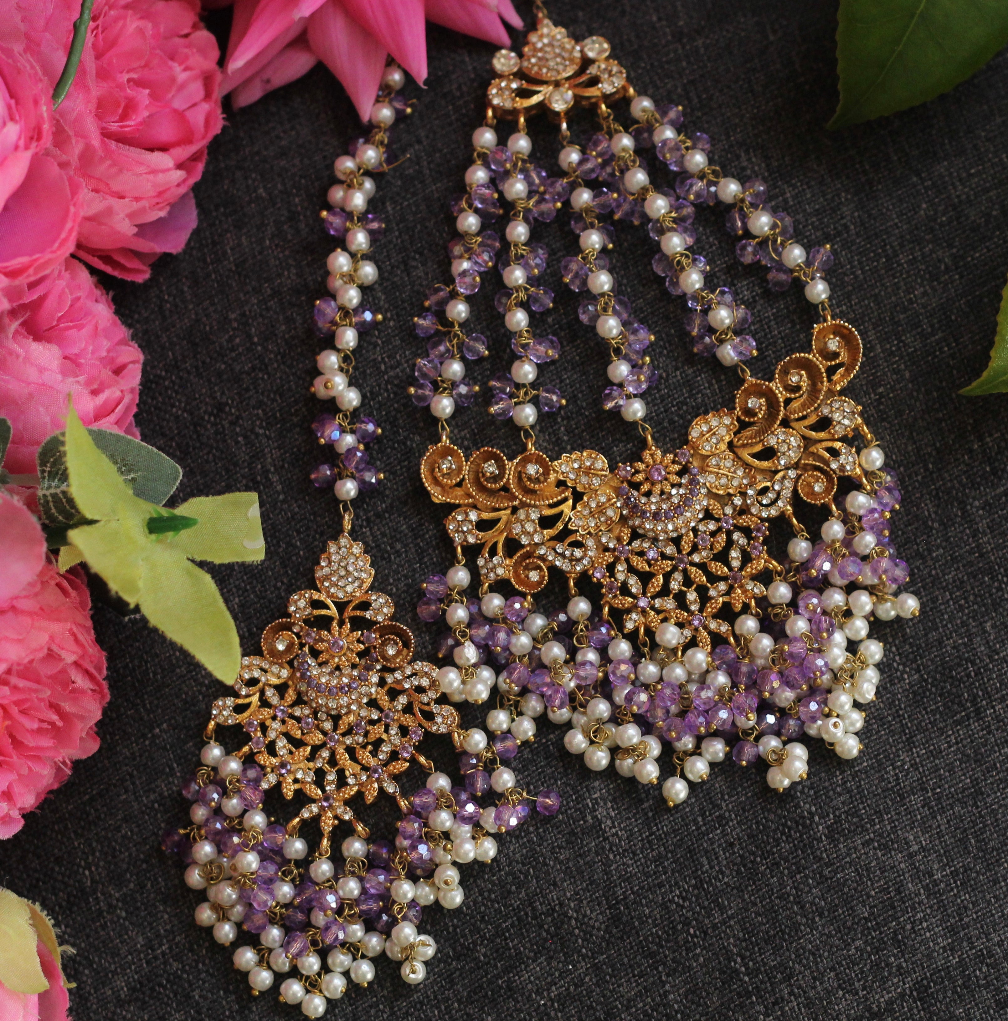 Purple jewellery