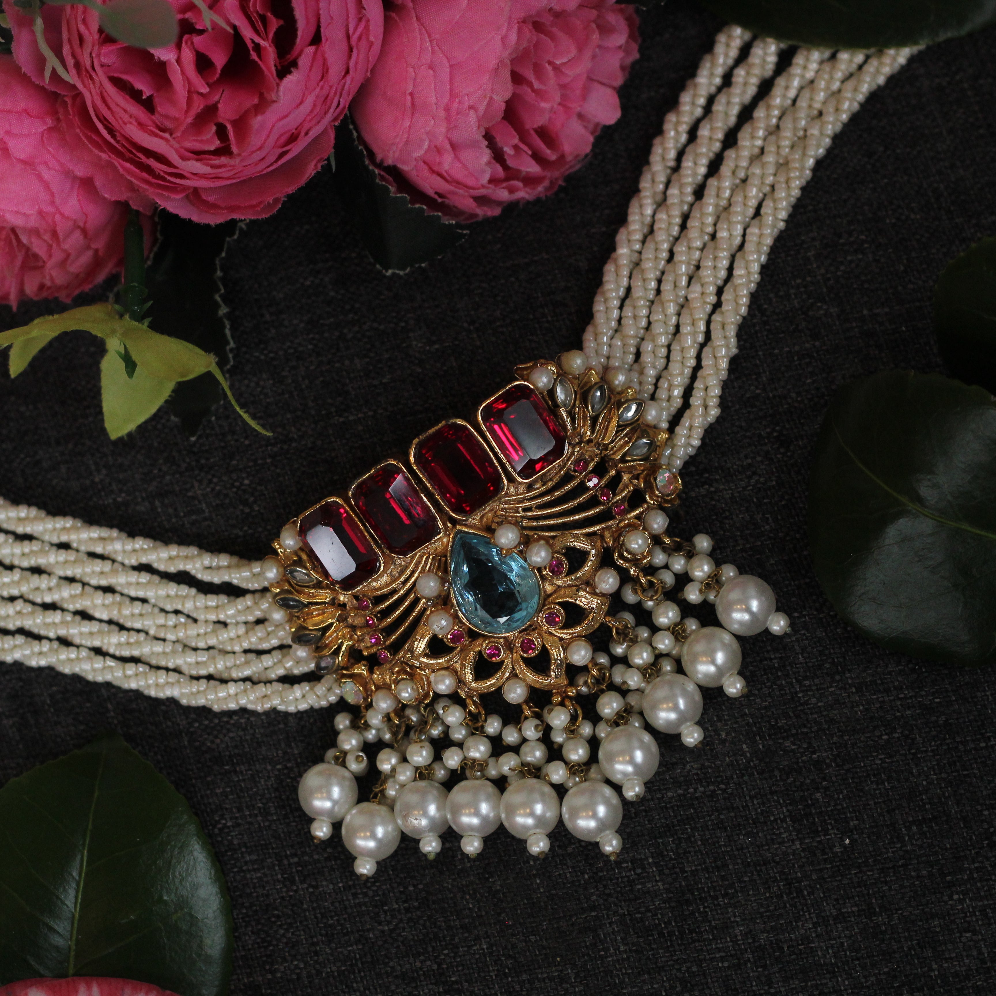 CRIMSON NECKLACE SET