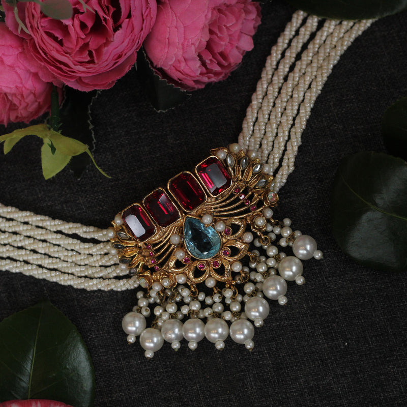 CRIMSON NECKLACE SET