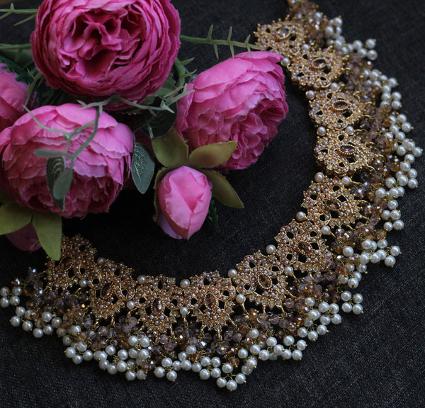 Gold bridal set