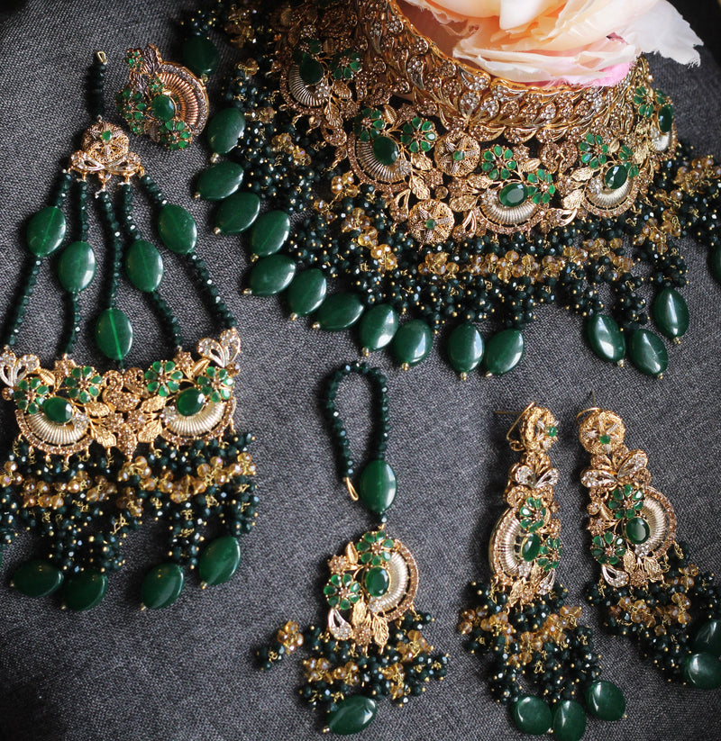 Green Bridal Set