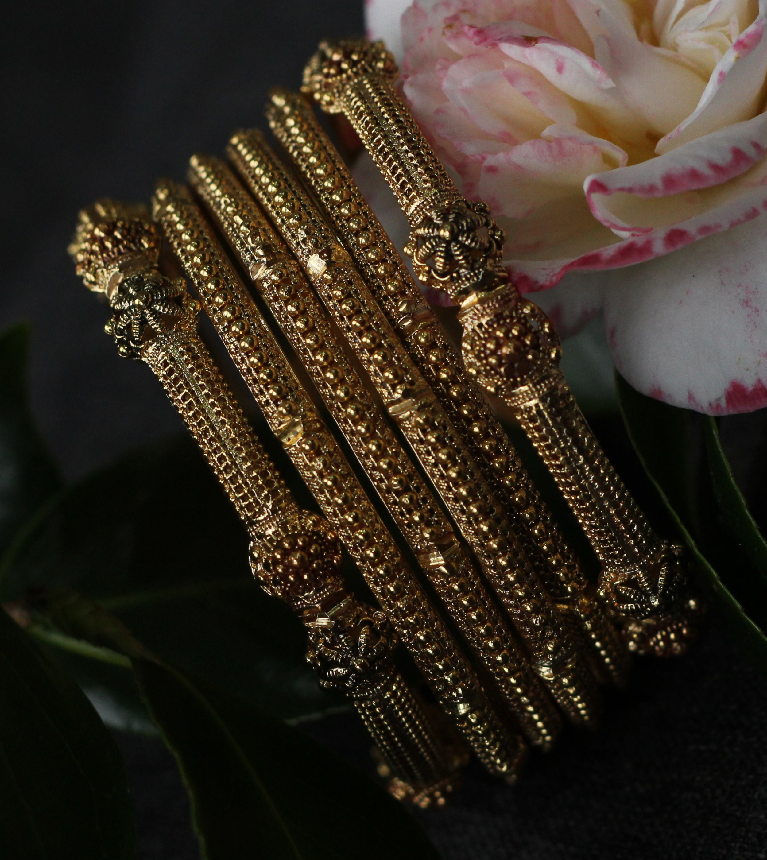 GOLD BANGLES SET