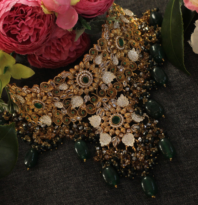 Green Bridal jewelry 