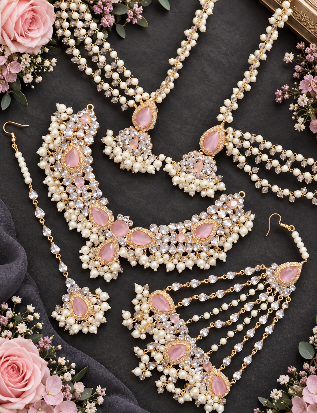 BLUSH ROYALE NECKLACE SET