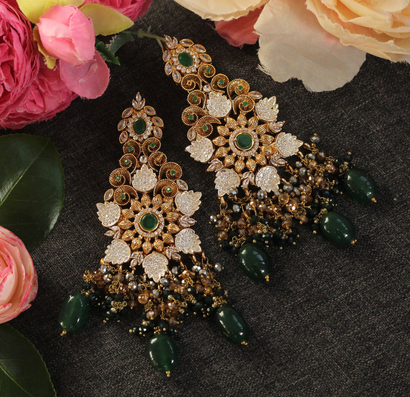 Green Bridal jewelry 