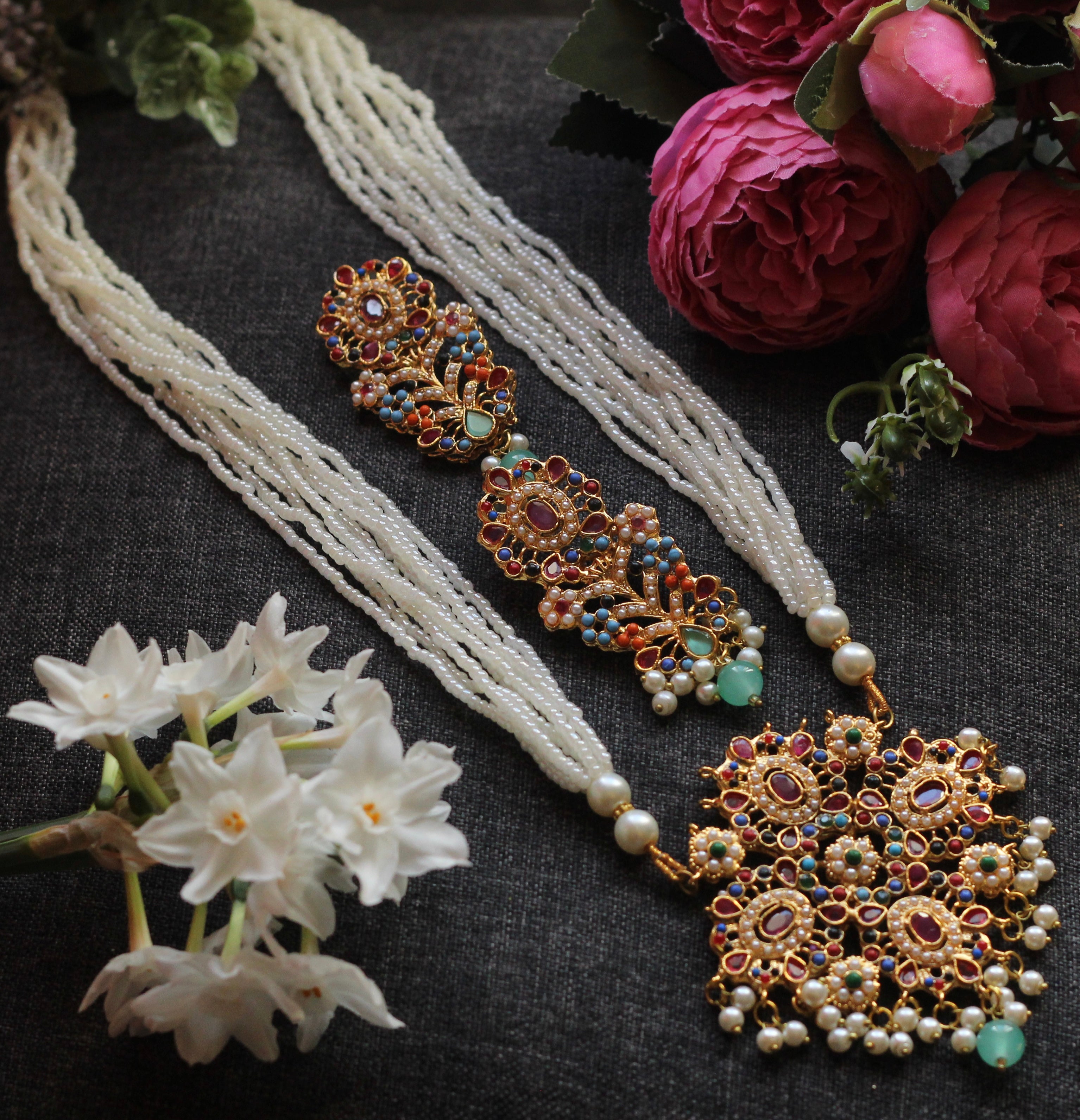 Long Necklace and earrings 