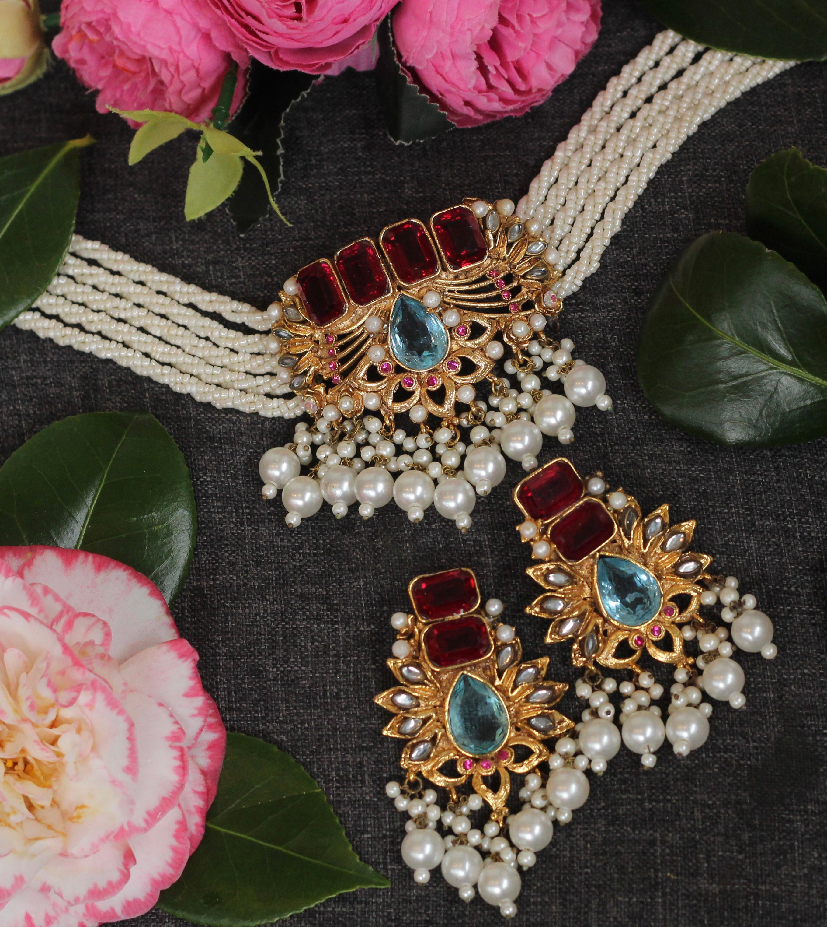 CRIMSON NECKLACE SET