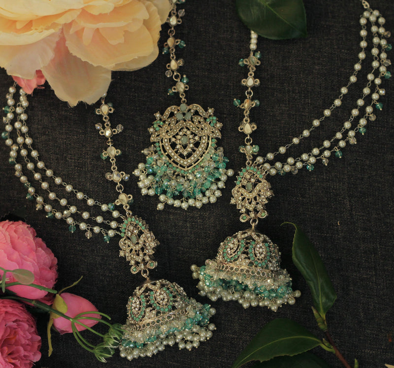 Earrings and tikka