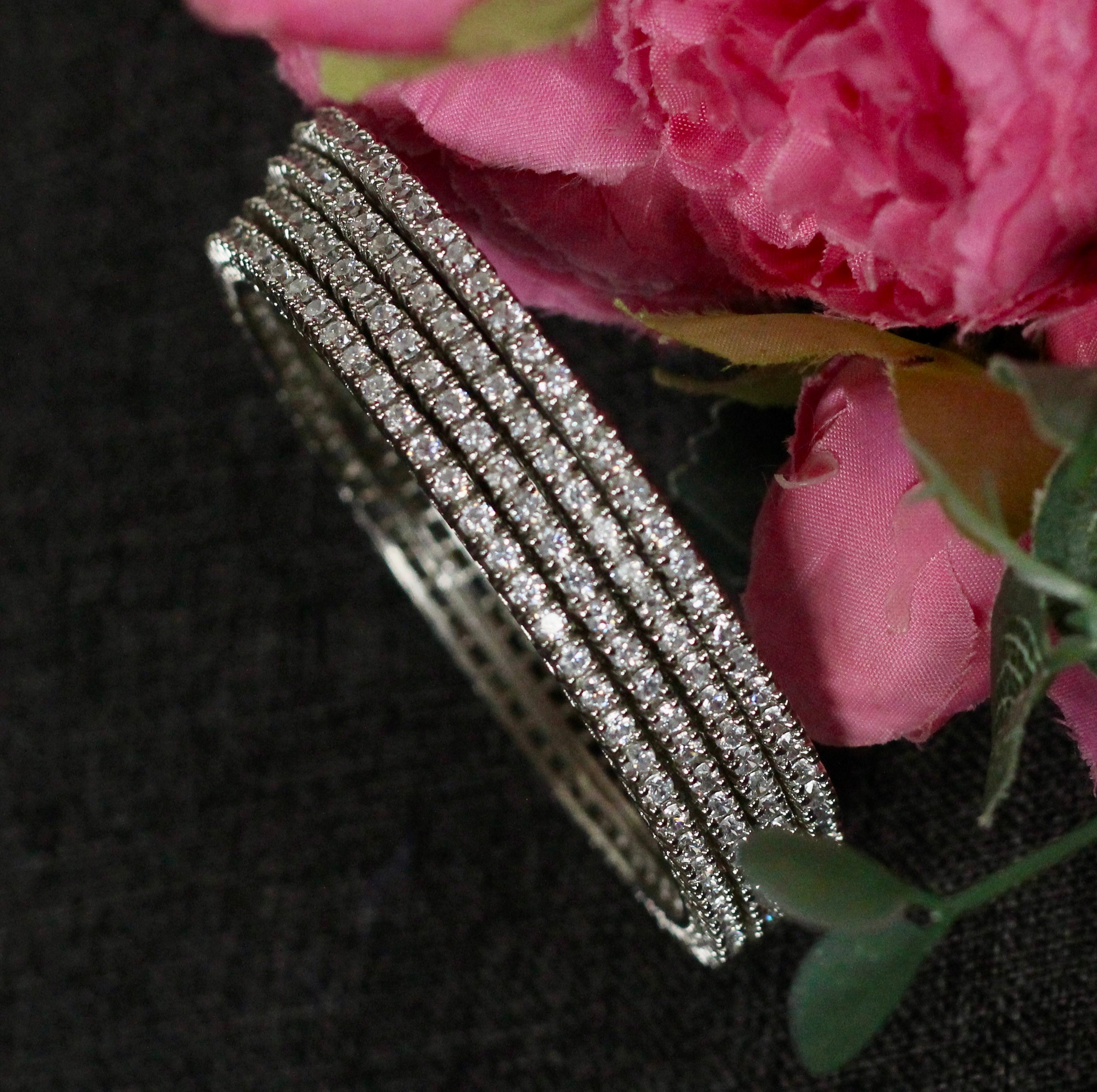 Silver bangles 