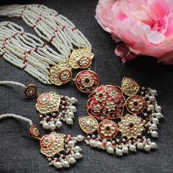 MEENAKARI LONGNECK SET-RED