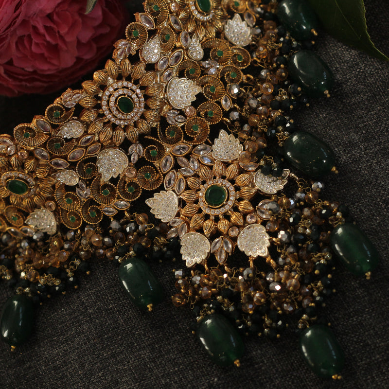 Green Bridal jewelry 