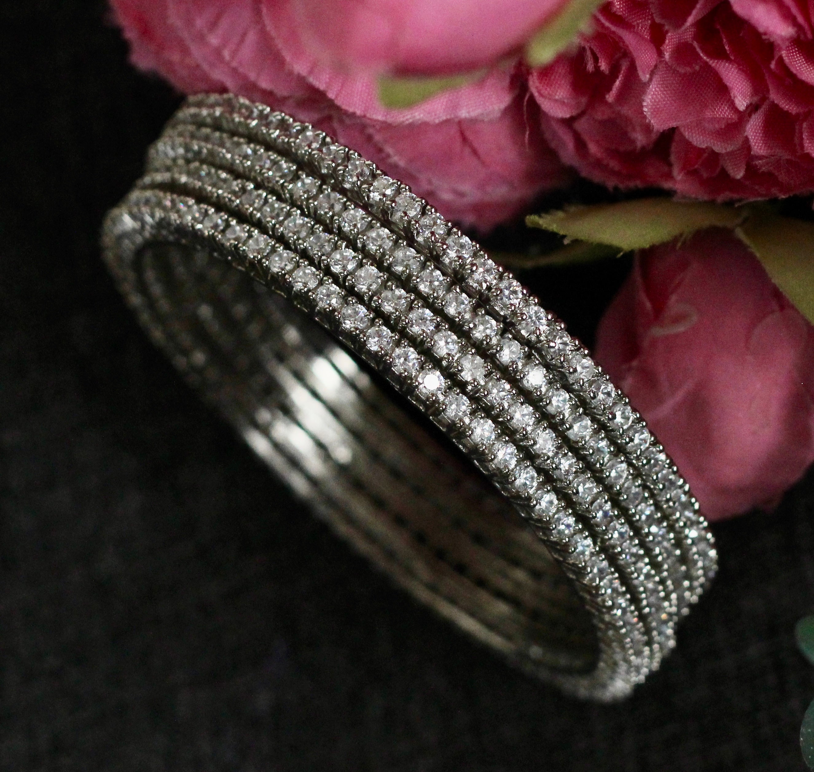 Silver bangles 