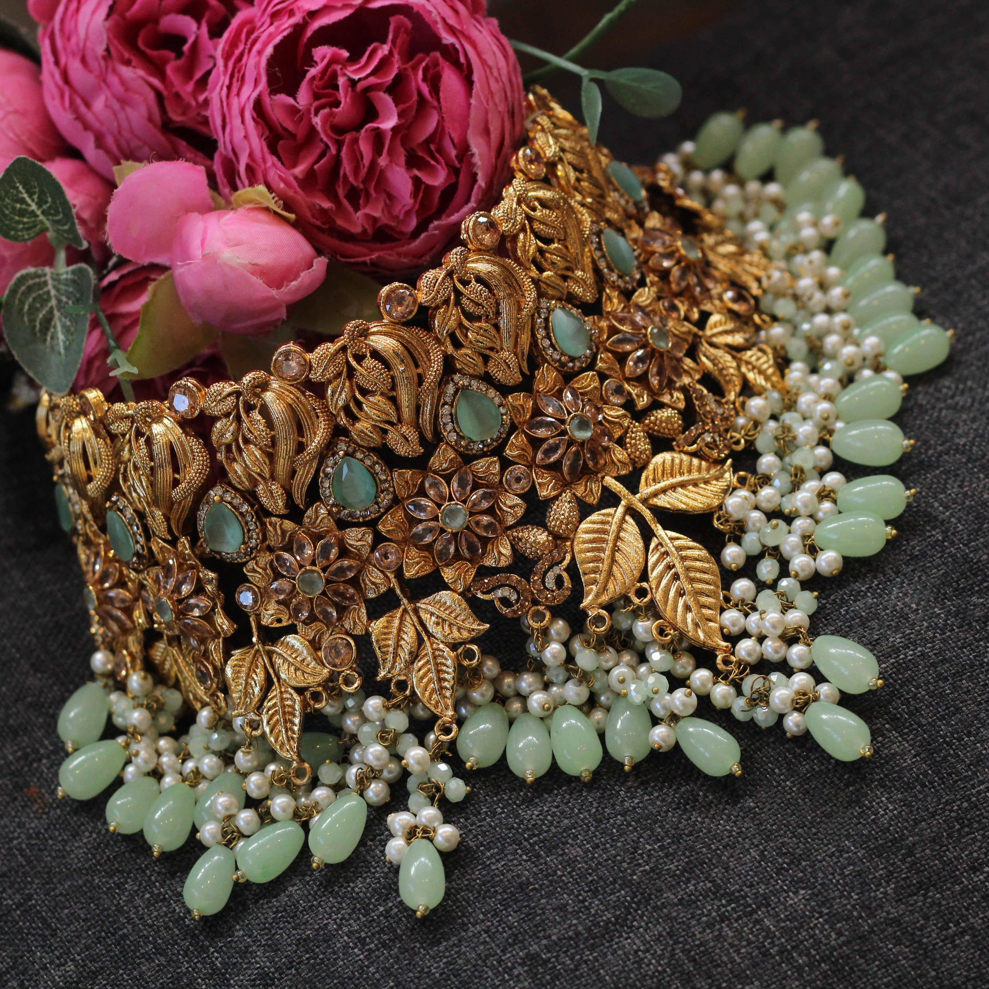 Mint green bridal set