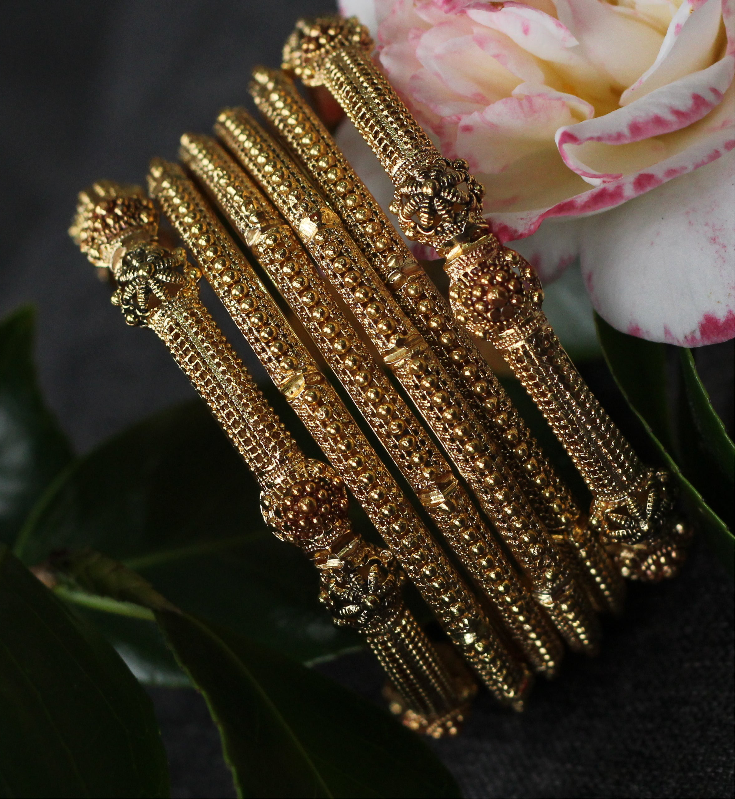 GOLD BANGLES SET