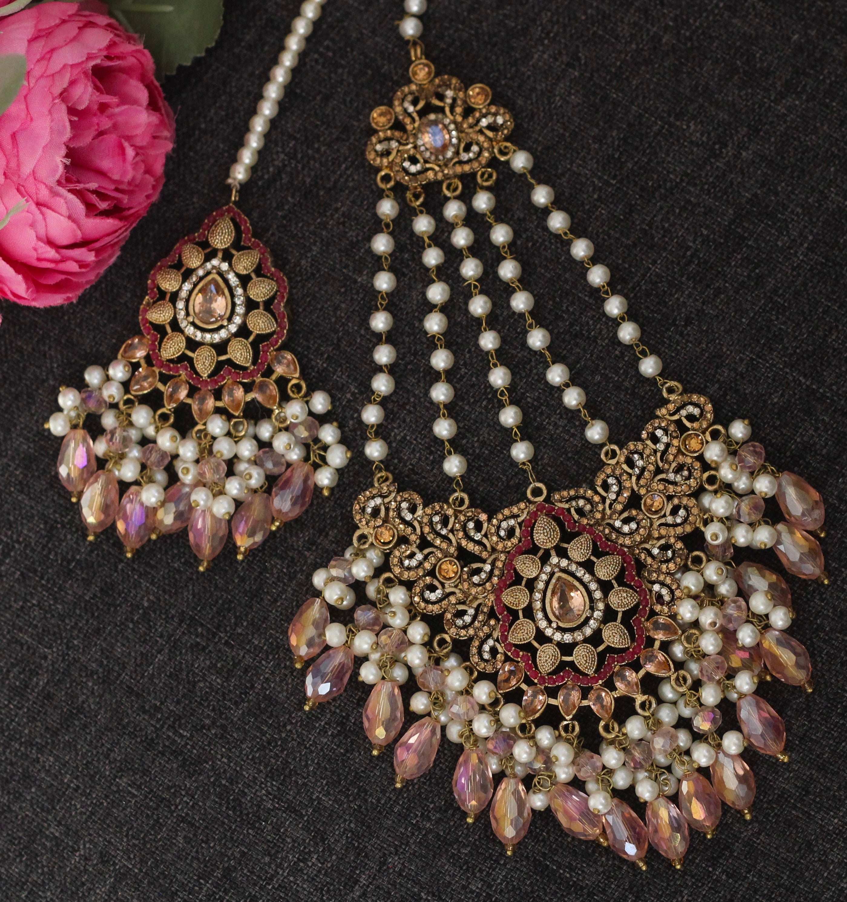 Pink Bridal Jewelry 