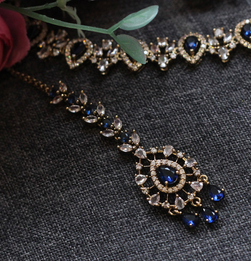 Sapphire Necklace Set