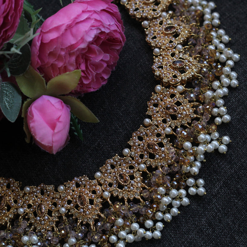 Gold bridal set