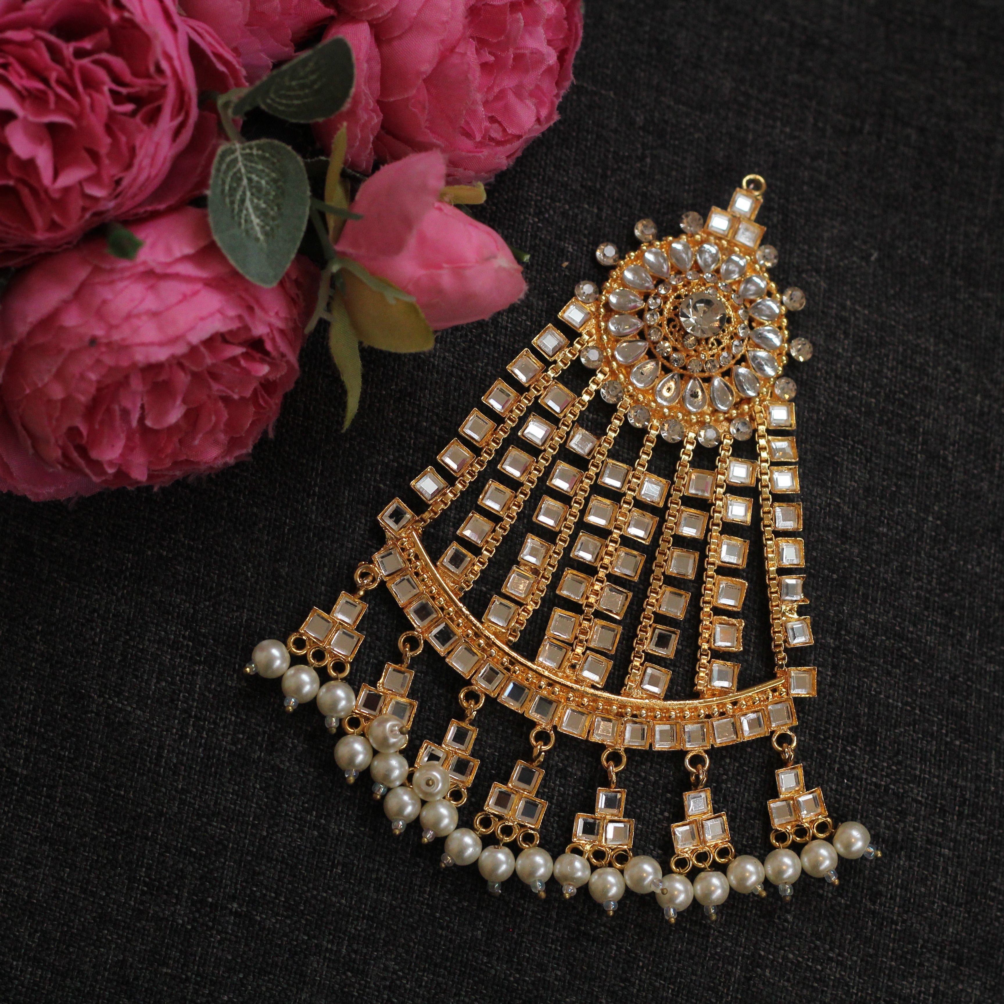 PEARL & KUNDAN JHOOMAR