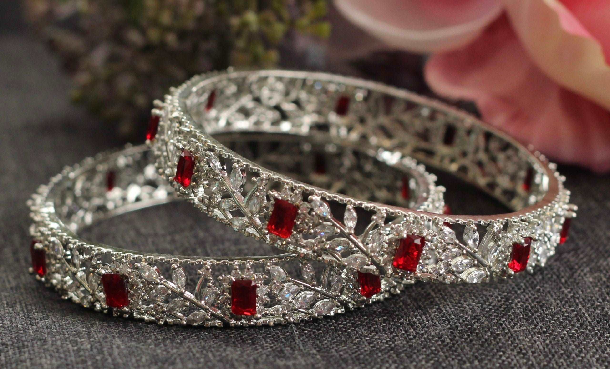 SILVER PLATED BANGLES