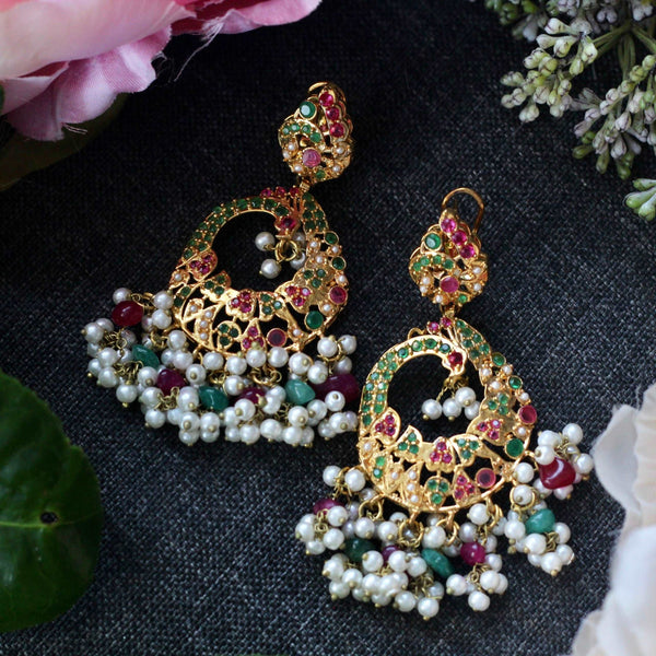 Hyderabadi Gold Plated Earrings