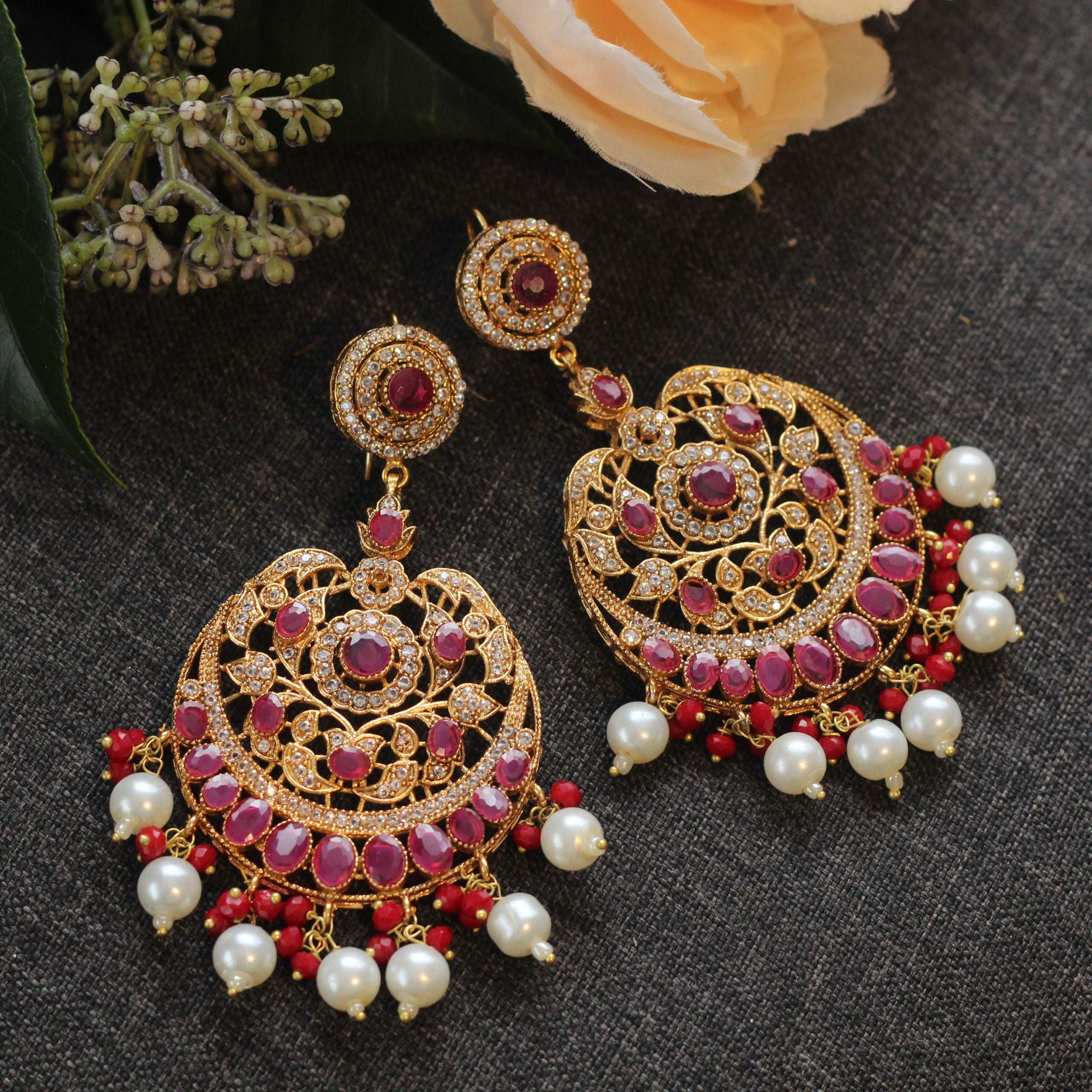 RUBY JHALLA EARRINGS