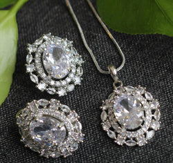 DIAMOND CUT PENDANT SET