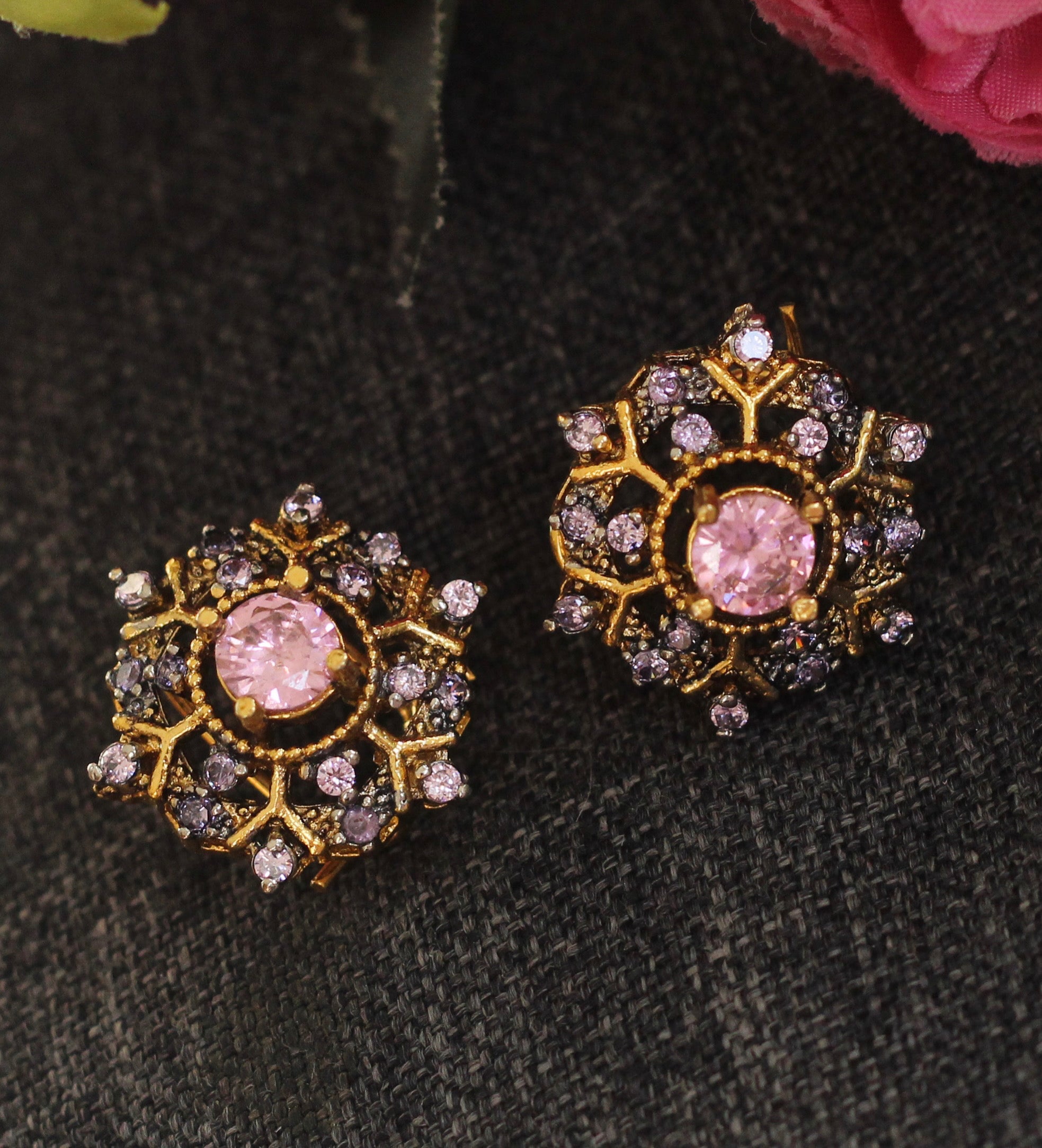 PINK STUDS EARRINGS