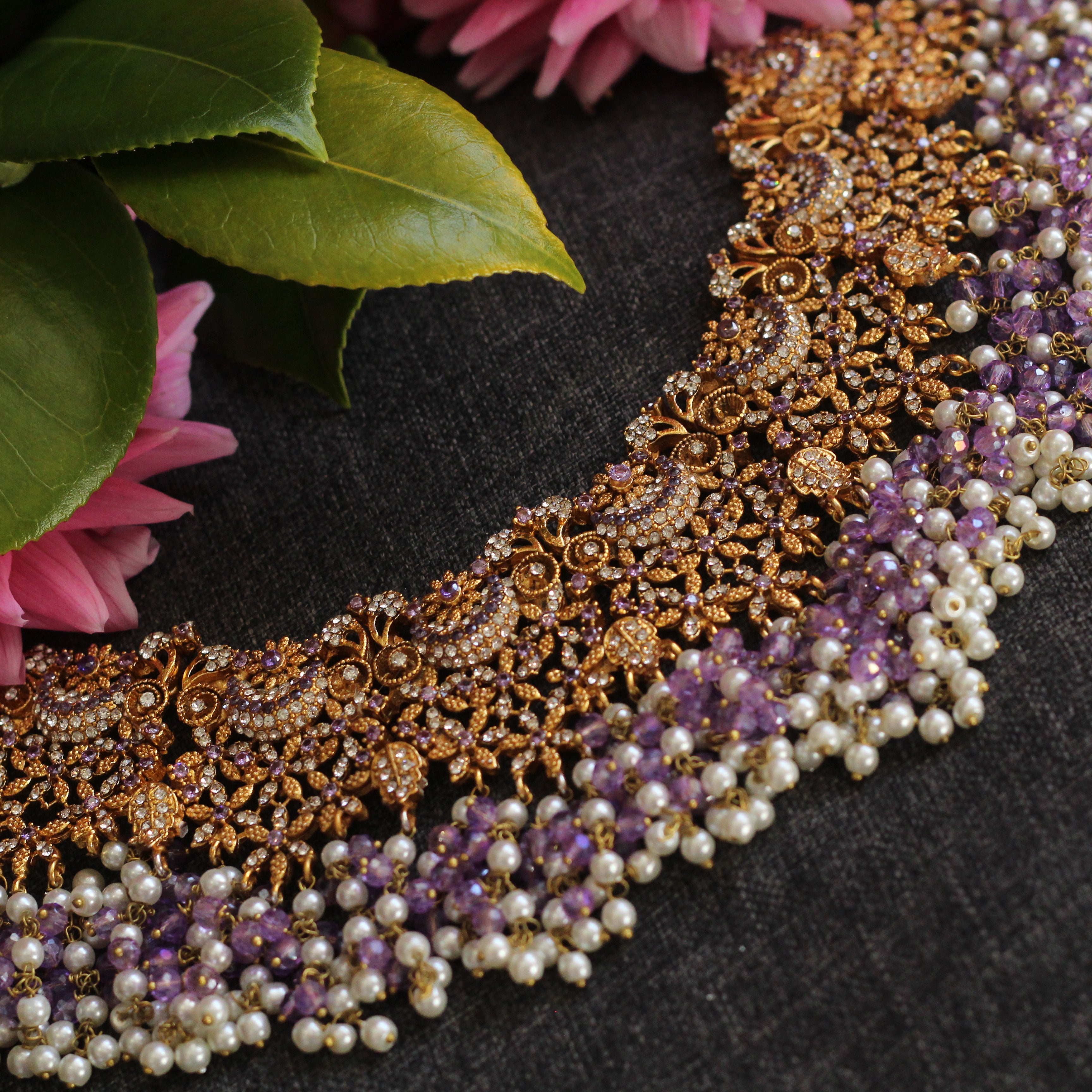 Purple bridal Jewellery 