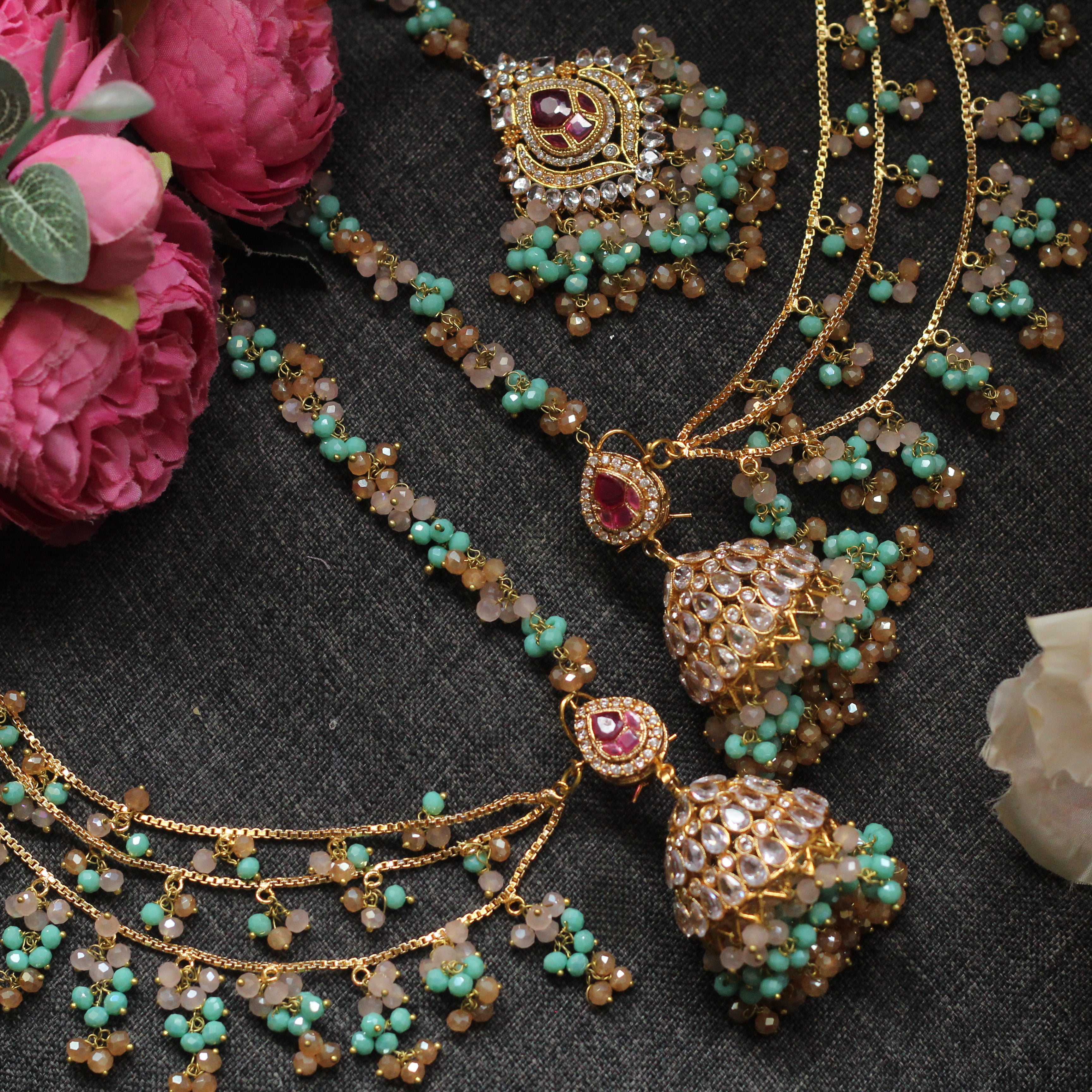 Turquoise choker set